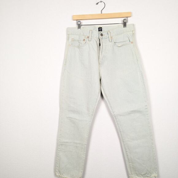 GAP Men's Jean Light Wash Blue Easy Fit Slim Straight Leg Jeans Size 31x30 - Picture 3 of 10